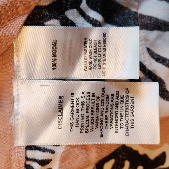 Baja Kaftan in Zebra muted Clay, India Collection by Emerson Fry XS/S - Picture 15 of 17